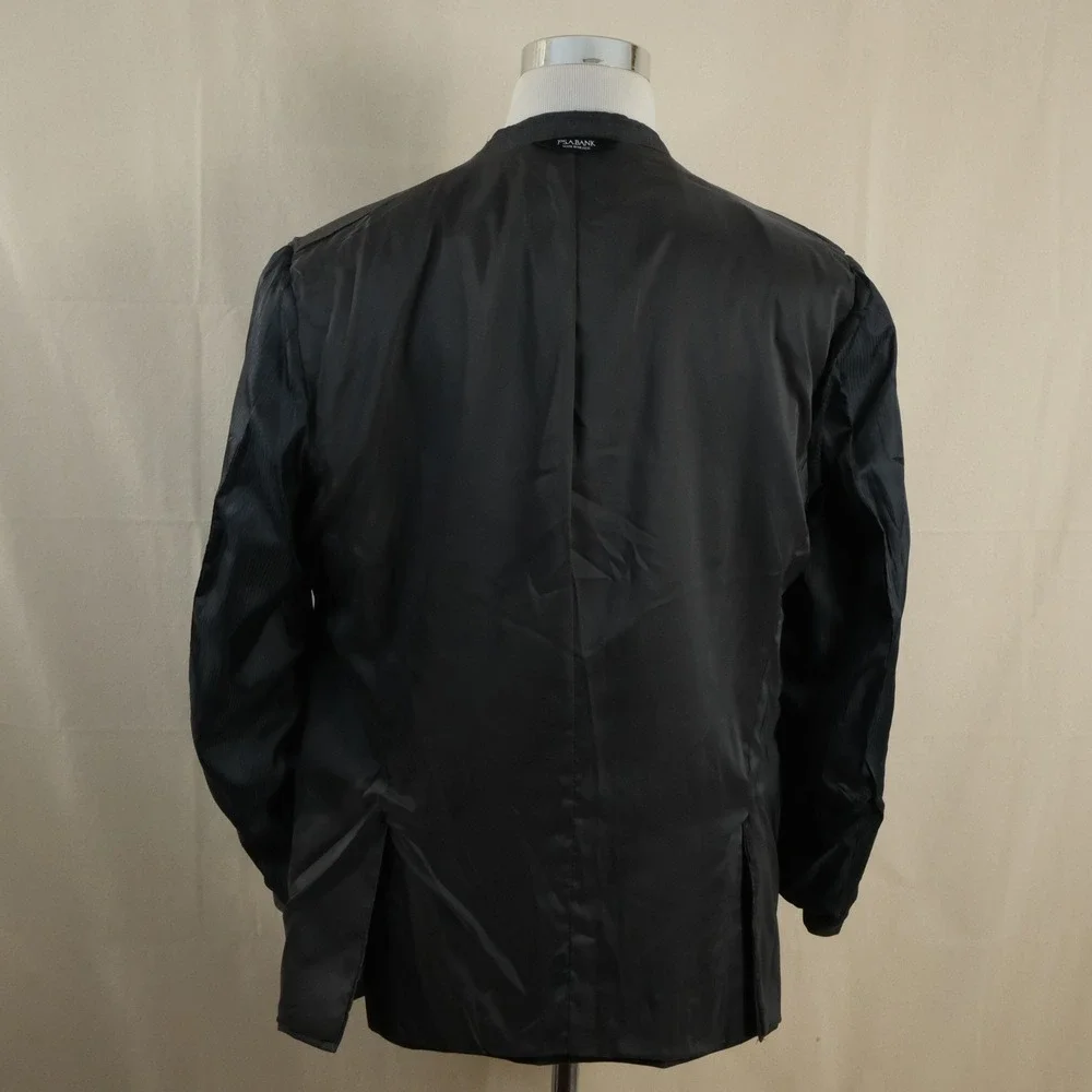 Jos. A. Bank 46R Slim Fit Suit 38x28 100% Wool Gray Two Button Double Vented